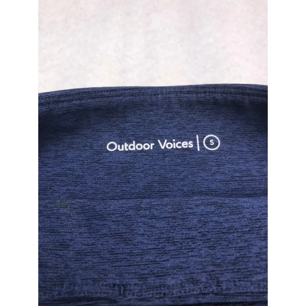 Outdoor Voices TechSweat High Waisted Leggings Navy Blue Heathered Womens‎ Small - Picture 2 of 8